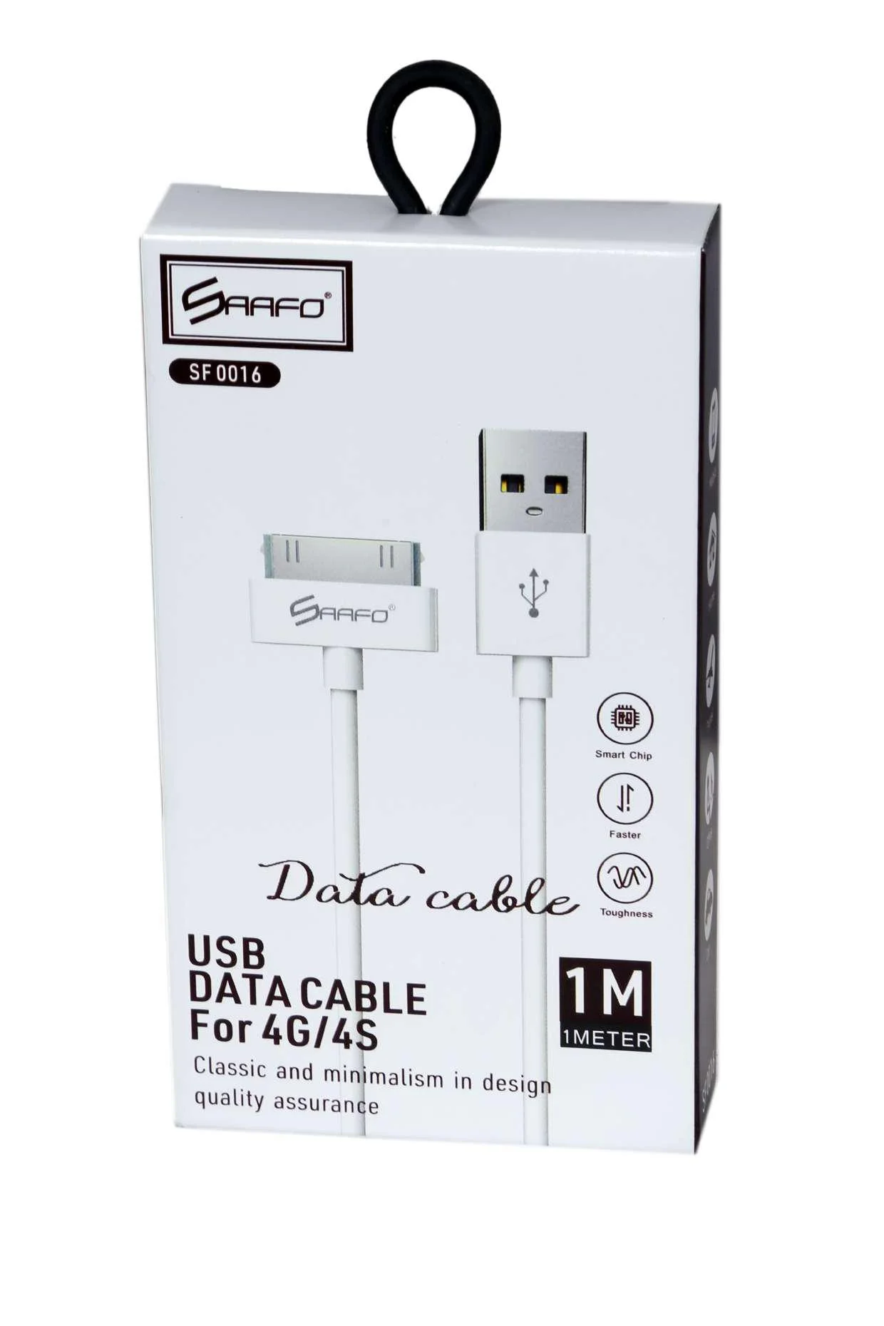 SAAFO USB DATA CABLE FOR 4G/4S - 1 METER - SF0016