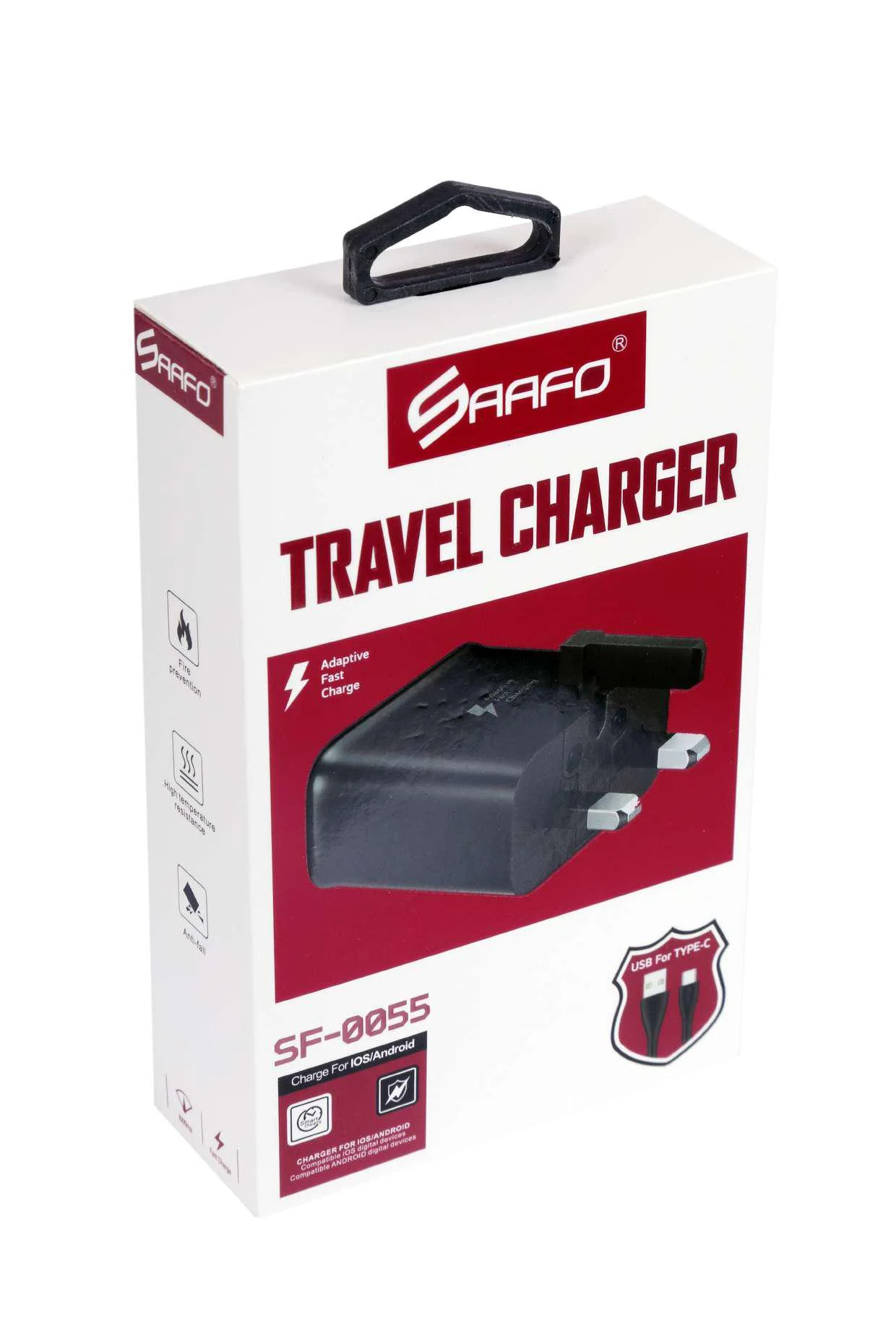 SAAFO TRAVEL CHARGER FOR IOS / ANDROID - SF0055