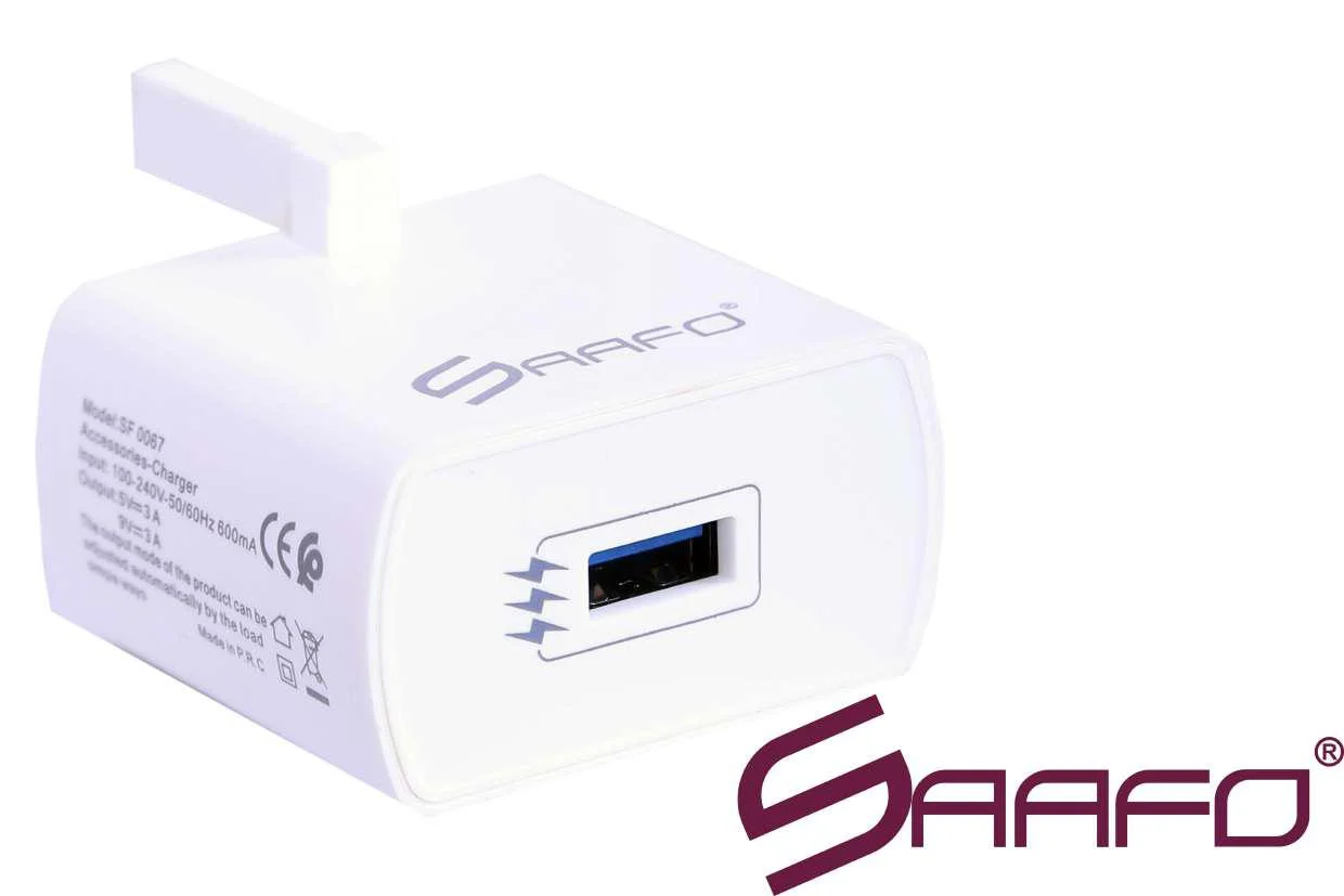 SAAFO Travel Charger with Lightning Cable (20W Output) Quick Charge 3.0 - SF0067 - Image 7