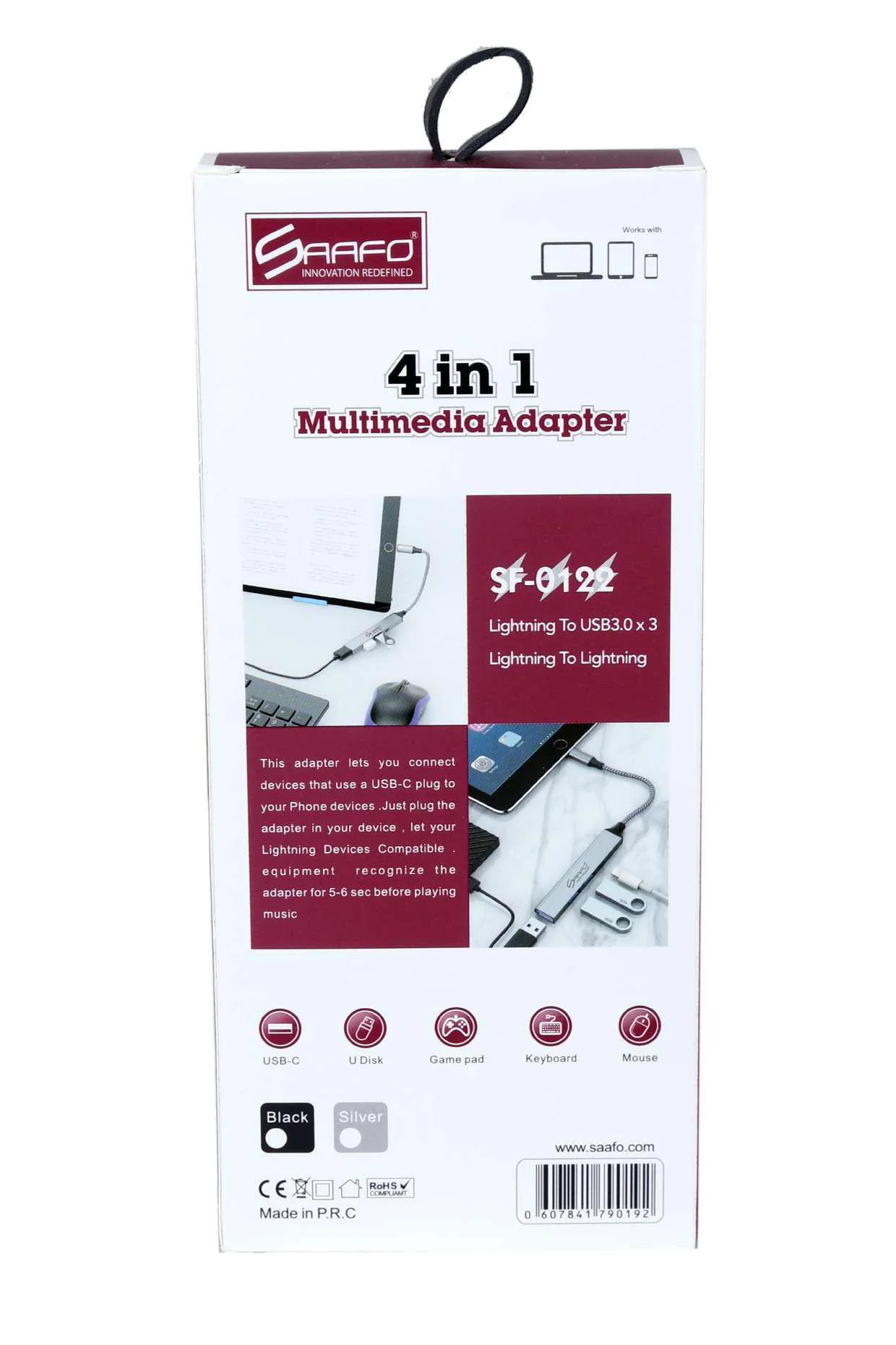 SAAFO 4 in 1 Multimedia Adapter - USB 3.0 / Lightning - SF0122 - Image 2