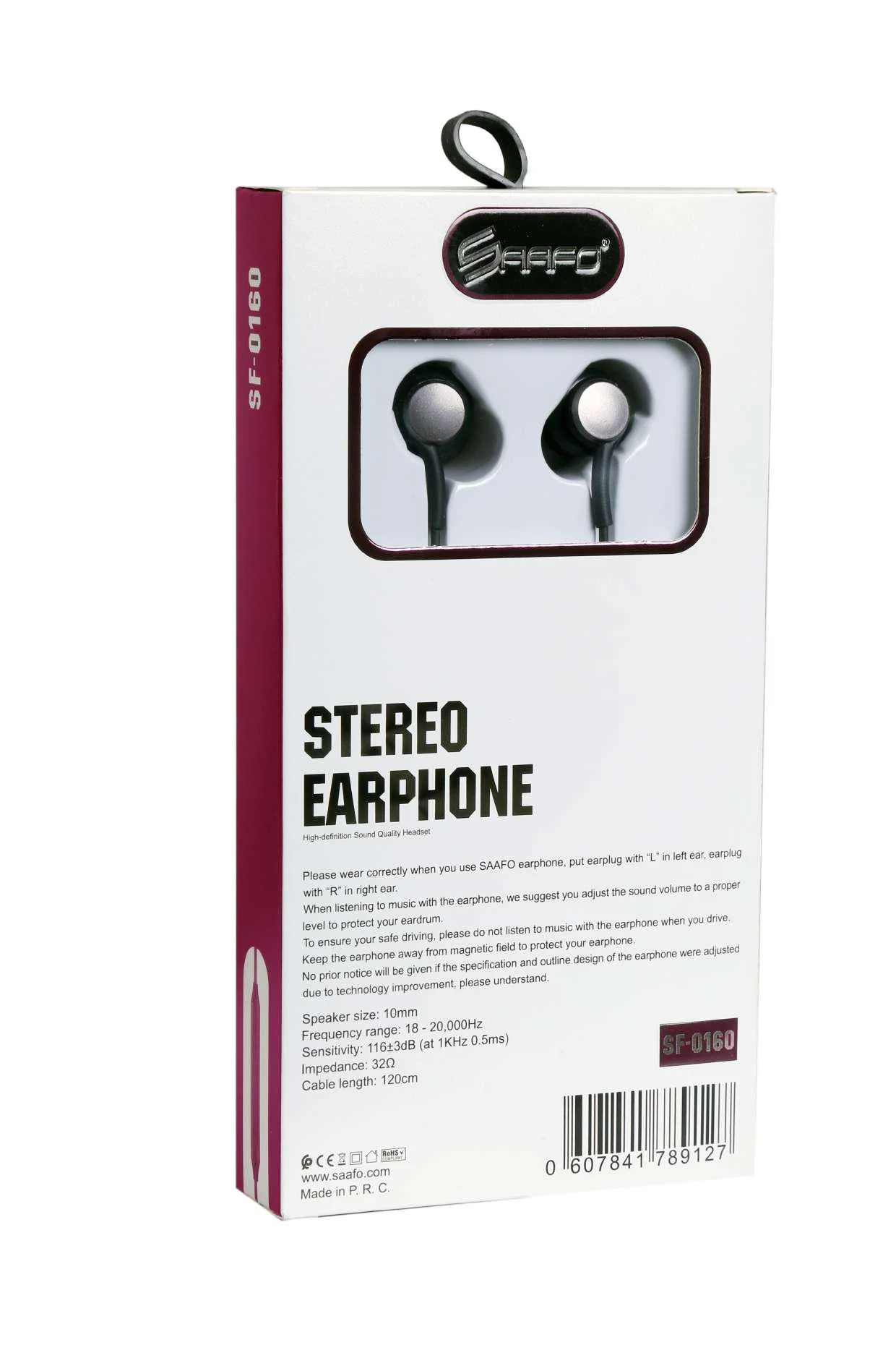 SAAFO Stereo Earphone (3.5mm Aux) With HIFI Audio - 1.2 METER - SF0160 - Image 2