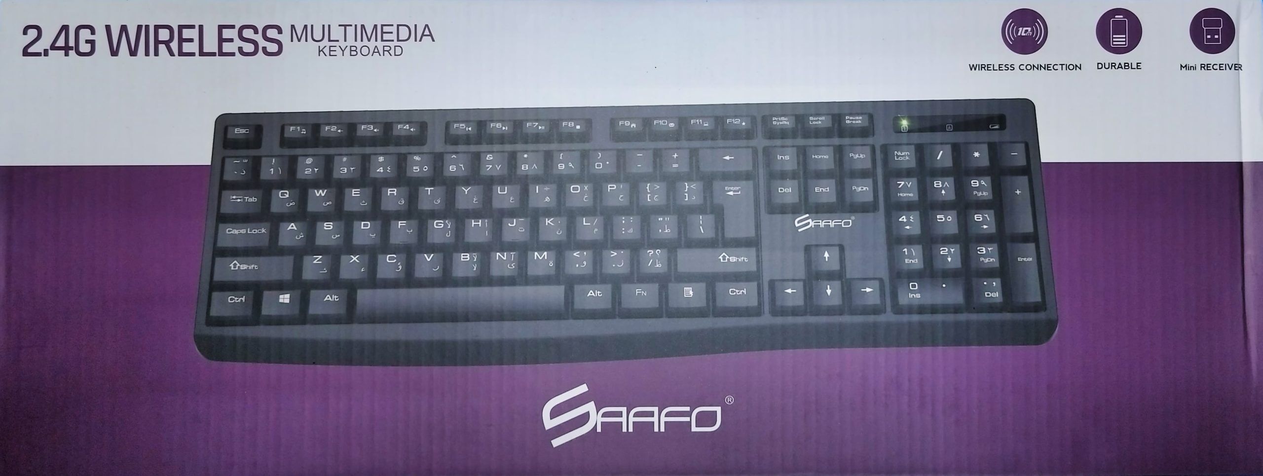 2.4GHZ WIRELESS MULTIMEDIA KEYBOARD