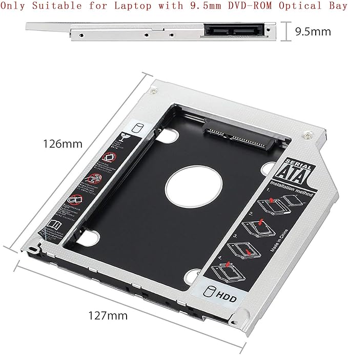 GENERIC Universal Hard Drive Caddy Tray - 2.5 inch SATA - Image 2