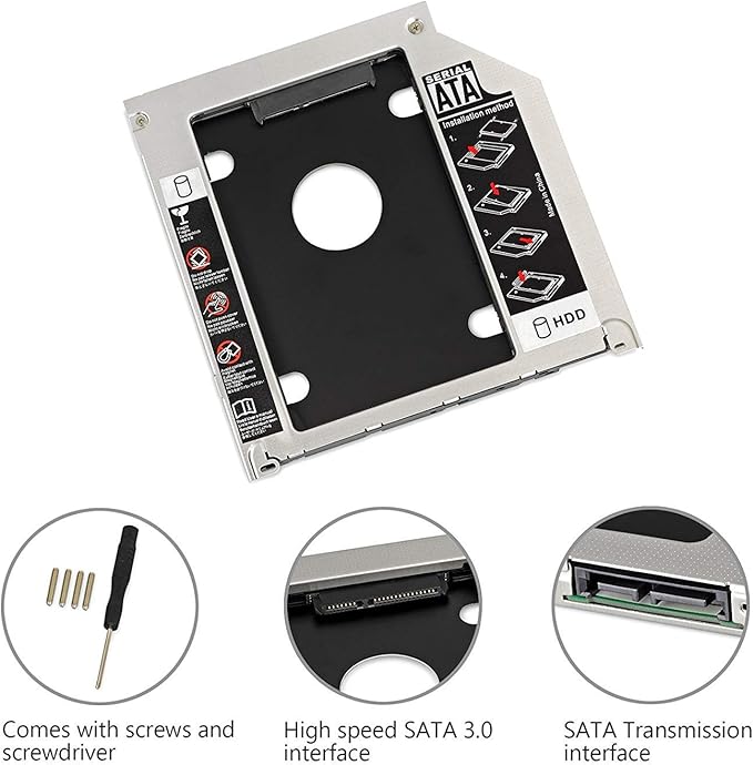 GENERIC Universal Hard Drive Caddy Tray - 2.5 inch SATA - Image 4